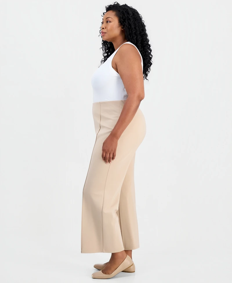 Jm Collection Plus Wide-Leg Relaxed-Fit Pants, Macy's Exclusive