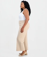 Jm Collection Plus Wide-Leg Relaxed-Fit Pants, Macy's Exclusive
