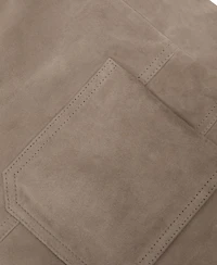 Reiss Women's Suede Patch-Pocket Mini Skirt