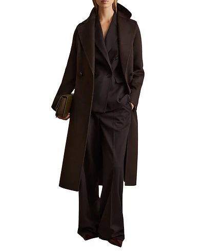 Reiss Women's Wool-Blend Double-Breasted Blindseam Coat
