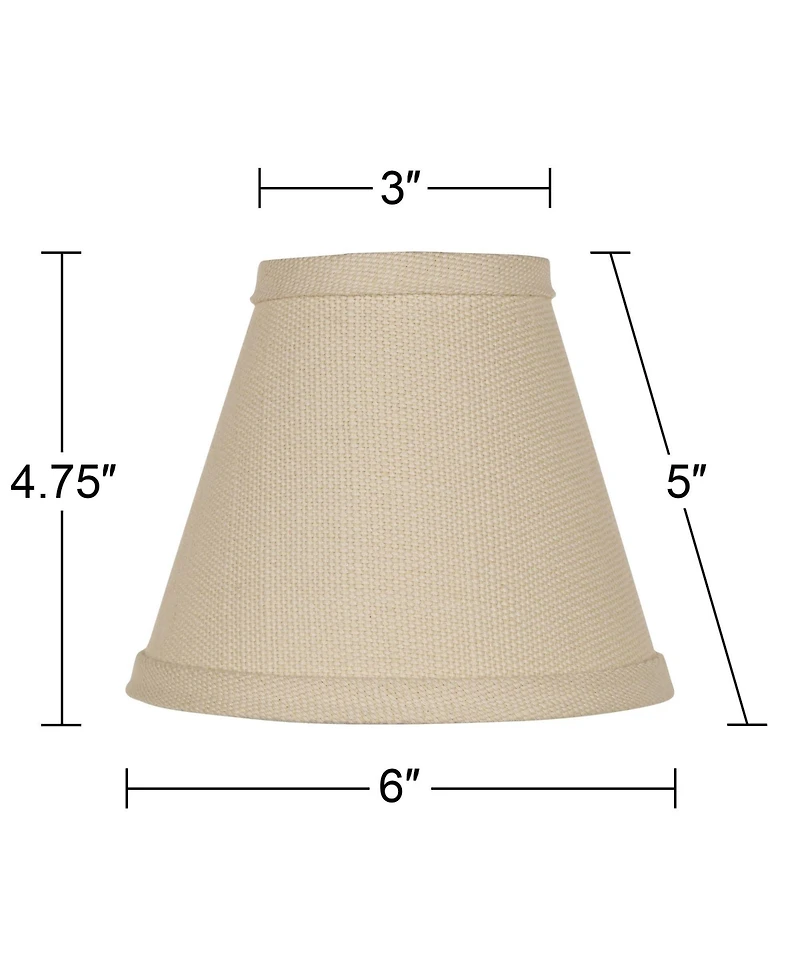 Springcrest Livi Beige Linen Mini Clip Shade 3x6x5 (Clip-On)