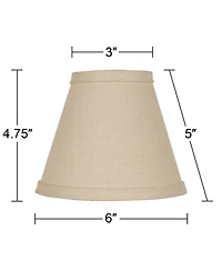 Springcrest Livi Beige Linen Mini Clip Shade 3x6x5 (Clip-On)