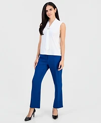 Kasper Petite Sleeveless Neck-Tie Top