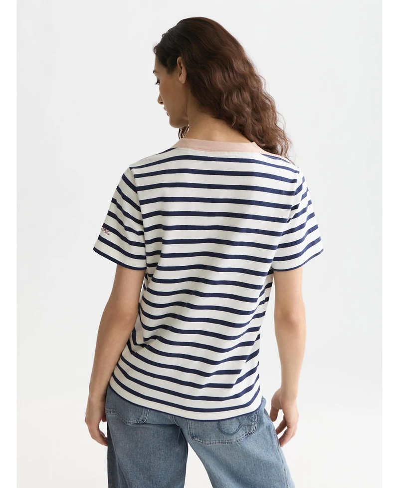 Scotch & Soda Women's Breton Regular Fit Tops and Tees