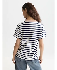 Scotch & Soda Women's Breton Regular Fit Tops and Tees