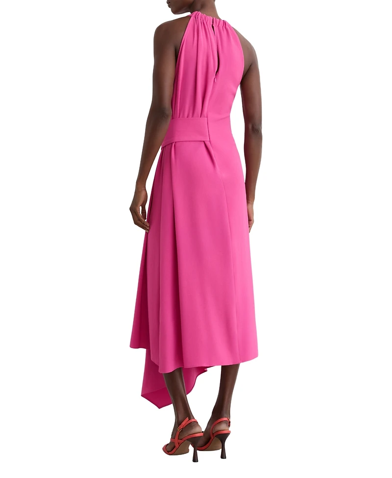Reiss Women's Drape-Detail Sleeveless Midi Dress