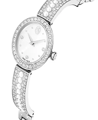 Swarovski Matrix Imitation Pearl Swiss Made Crystal Bangle Bracelet Watch 26 x 26mm