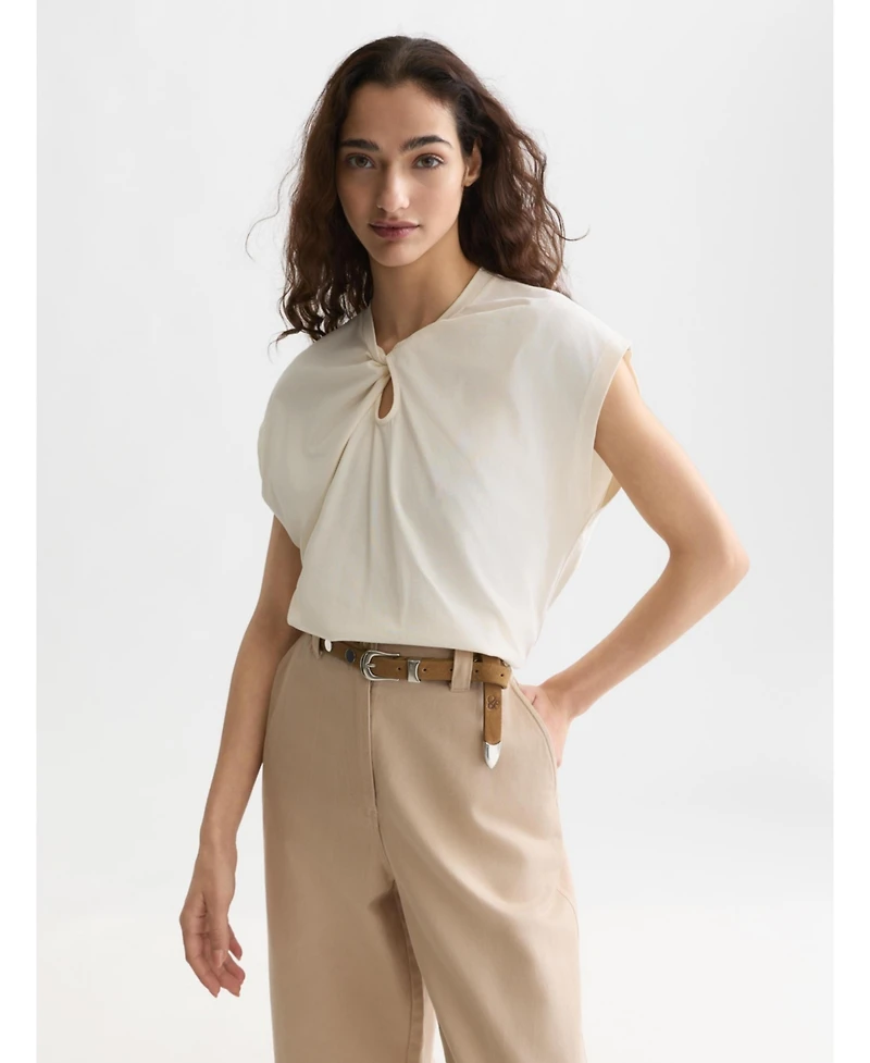 Scotch & Soda Women's Twisted Neckline Tops and Tees
