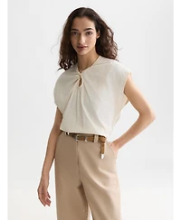 Scotch & Soda Women's Twisted Neckline Tops and Tees