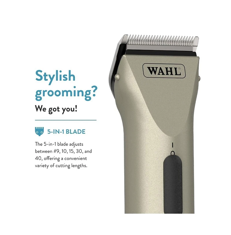 Wahl Professional Animal Arco Equine Horse Cordless Clipper Kit, Champagne