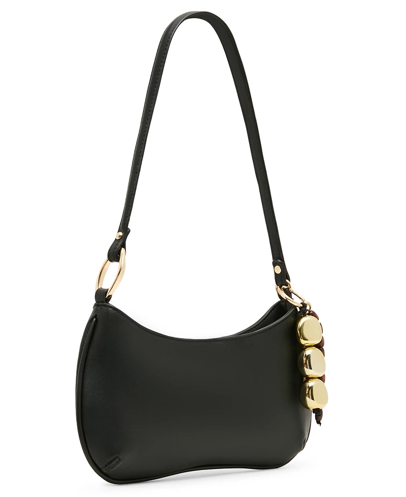 Steve Madden Bsabine Small Pebbled and Tassled Shoulder Handbag
