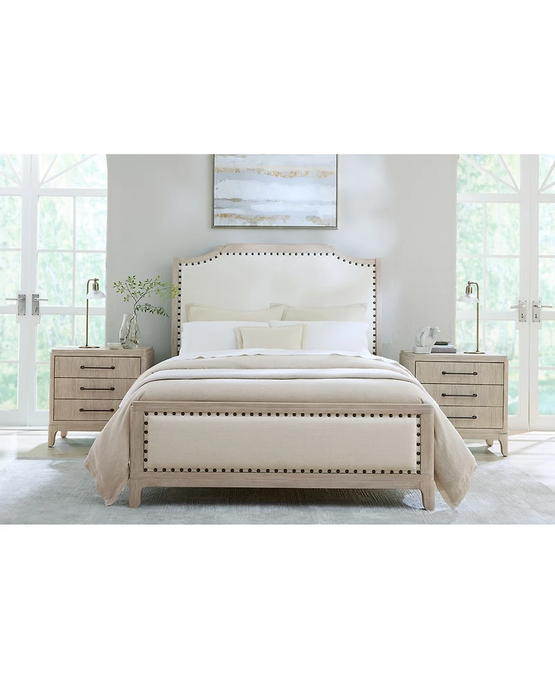Sadie Sleigh King Wood Headboard, Macy's Exclusive