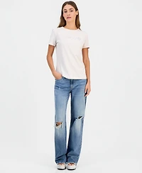 Guess Women's Lunita Crewneck Short-Sleeve T-Shirt