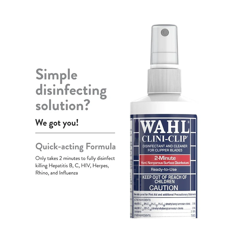 Wahl Professional Animal Clini-Clip Blade Disinfectant and Cleaner Spray