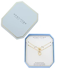Unwritten Cubic Zirconia Gold-Tone Plated Western Icon Pendant Duo Pendant Necklace Set