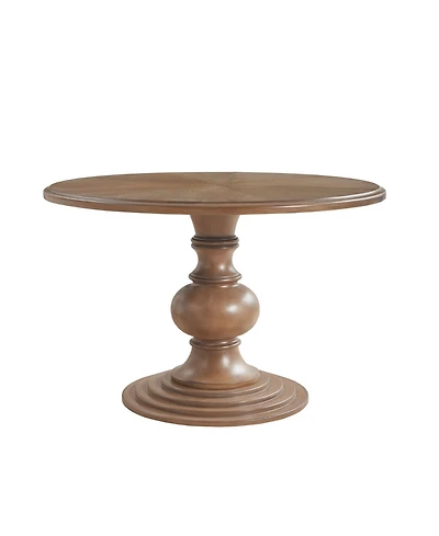 Madison Park Lexi 48" Round Wood Pedestal Dining Table
