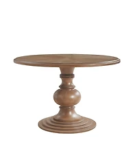 Madison Park Lexi 48" Round Wood Pedestal Dining Table