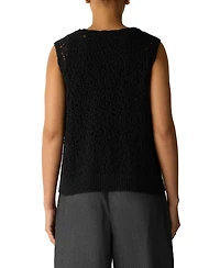 Eileen Fisher Women's Knit Jewel Neck Tank Top