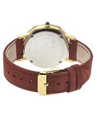GV2 by Gevril Women's Spello Ii Swiss Quartz Diamond Hand made Italian leather Strap Watch