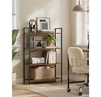 Slickblue Modern 4 Tier Tall Bookshelf Organizer Display Shelf Unit