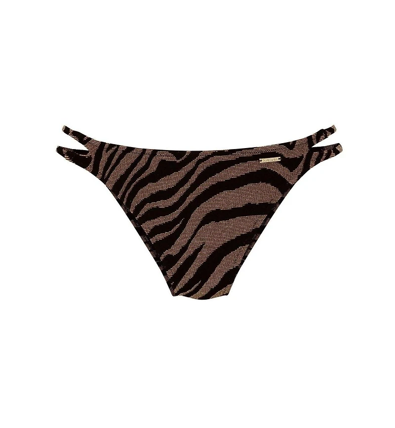 Lascana Women's Zebra Print Strappy Bikini Swimsuit Bottom