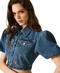 Steve Madden Women's Marcy Collared Neck Cotton Jacket
