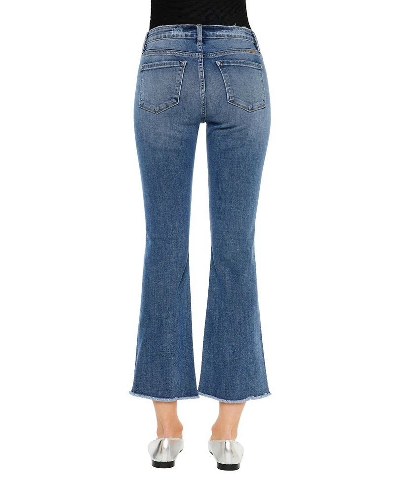 KanCan Essential Women's Honey High Rise Cropped Bootcut Jeans