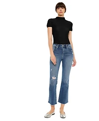 KanCan Essential Women's Honey High Rise Cropped Bootcut Jeans