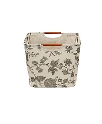 Household Essentials Tapered Storage Bin with Wood Handles