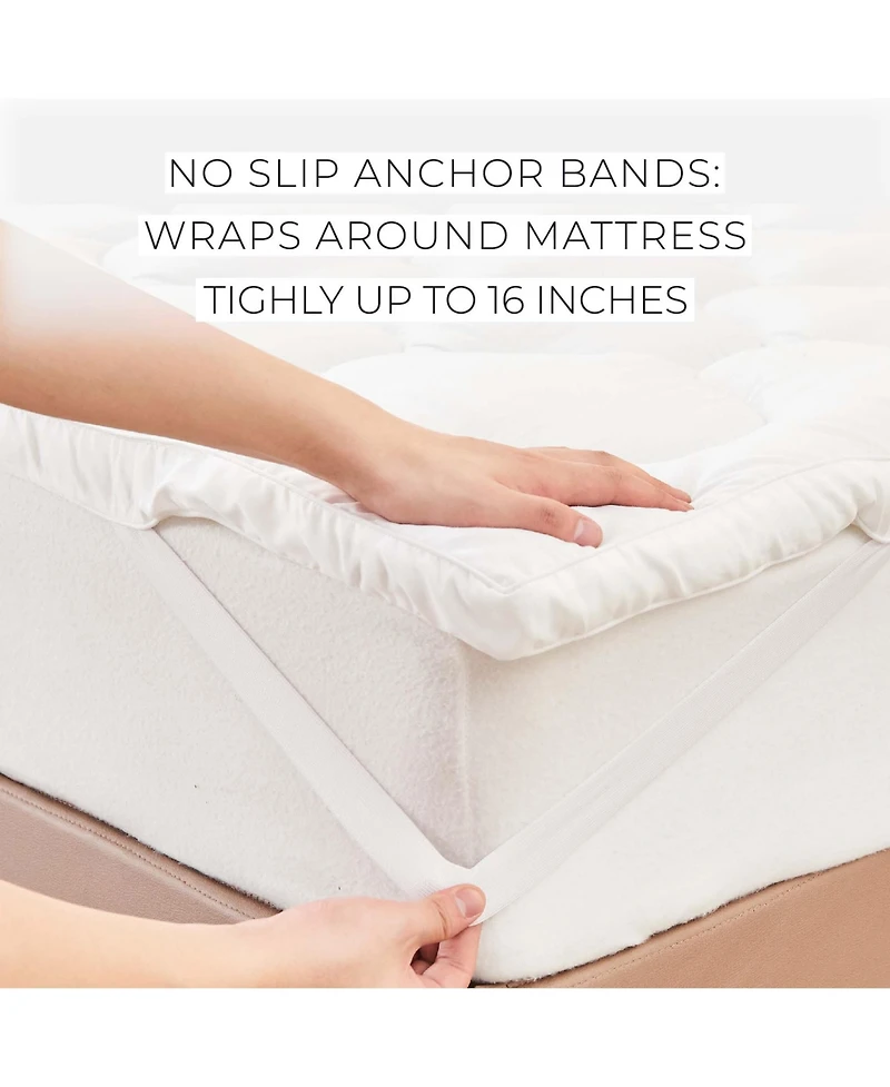 Linery & Co. 2 Inch Fiber Bed Down Alternative Mattress Pad