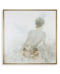Uttermost Gold Highlights Hand Painted 50" Canvas Wall Art