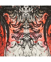 Pre-Owned Roberto Cavalli Women's Print Crepe Beaded Sleeveless Dress