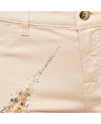 Pre-Owned Emilio Pucci Women's Cotton Embroidered Fitted Jeans