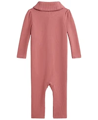 Polo Ralph Lauren Baby Girls' Estate Rib Shawl Collar Coverall