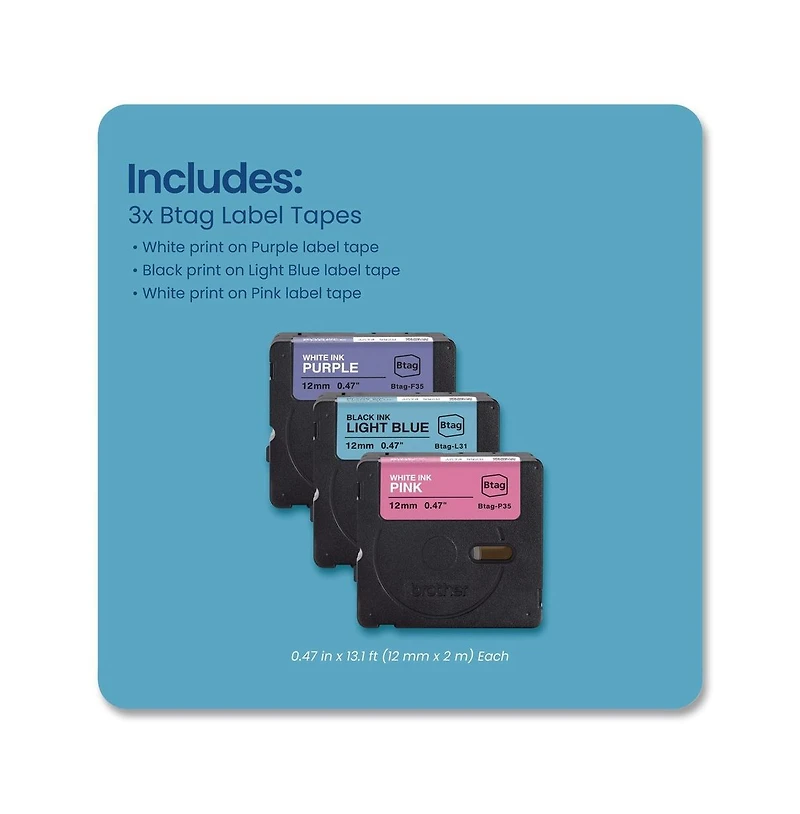 Brother P-Touch Genuine Btag Label Tapes