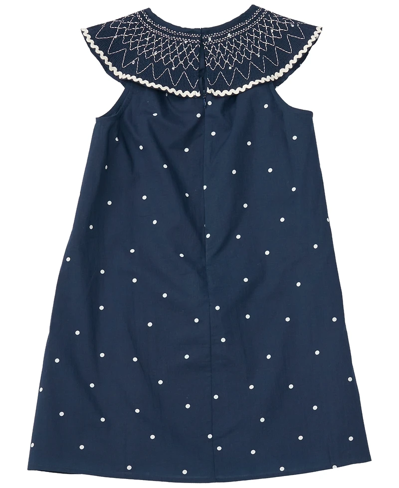 Cece Girls/Bernard Chaus Inc Girls' 7-16 Smocked Collar Mini Dress