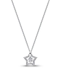 Pandora Talisman Sterling Silver Lab-Grown Diamond Star Pendant Necklace