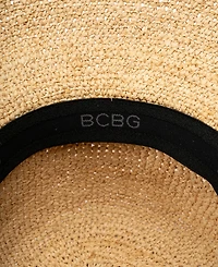 Bcbg Raffia Face Saver Bead Trim Sun Hat