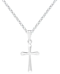 Macy's Kids' Flared Cross Pendant Necklace in Sterling Silver