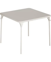 gaomon 33.6" Square Folding Table With Pu Soft Cushion Top, Portable Heavy-Duty Metal Frame