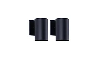 Busdays 7 Inch Outdoor Wall Sconce 1 Light Exterior Wall Light Cylinder Fixture 7 H x 5 W Pack of 2