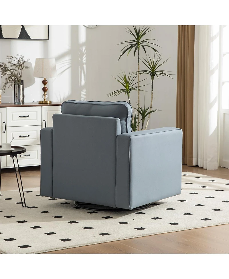 Streamdale Furniture Upholstered 360degree(s) Swivel Armchair with Hidden Storage