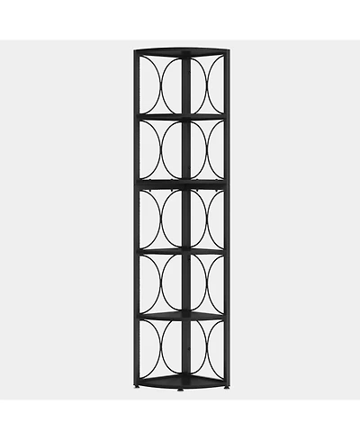 Slickblue Modern Corner Shelving Unit for Living Room and Office