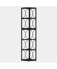 Slickblue Modern Corner Shelving Unit for Living Room and Office