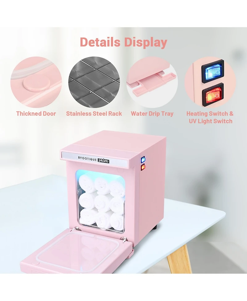 Byootique 5L Mini Towel Warmer, Fast Heating Portable Towel Warmer for Facial Spa, Hair Salon