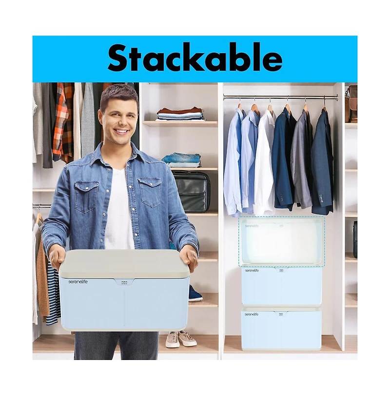 SereneLife Heavy-Duty Storage Bin with Built-in Combination Lock - Durable Plastic Organizer with Secure Lid