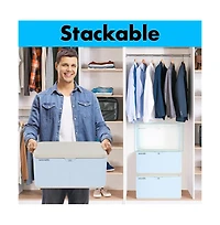 SereneLife Heavy-Duty Storage Bin with Built-in Combination Lock - Durable Plastic Organizer with Secure Lid