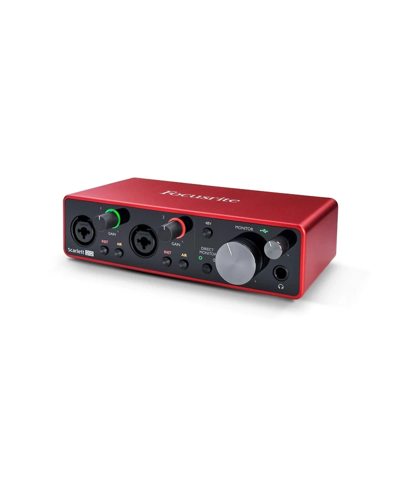 Focusrite Scarlett 2i2 Studio (3rd Gen) - Pro Audio Interface Usb Bundle with Mic, Headphones and More