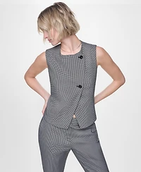 Dkny Petite Sleeveless Asymmetrical Vest