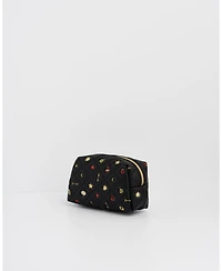 Fable England Women's Quilted Celestial Embroidered Pouch